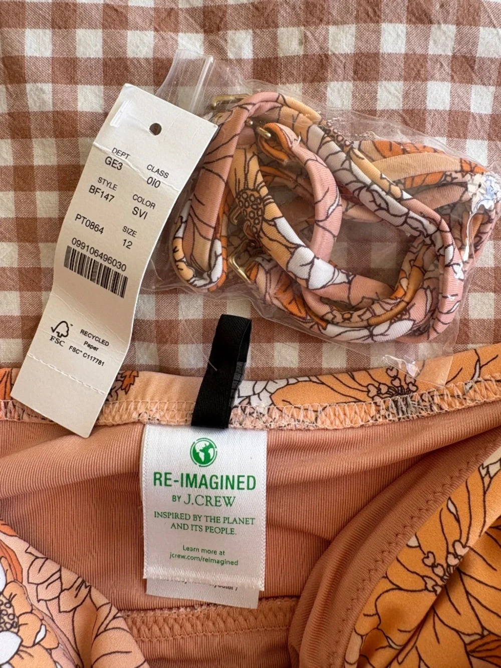 NWT J. Crew One Piece Swimsuit Size 12